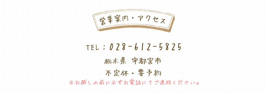 営業案内・アクセス